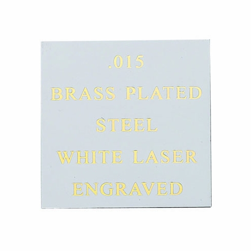 12X24 WHITE COATED BRASS PLATED STEEL, .015