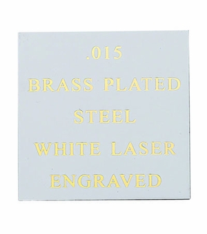 12X24 WHITE COATED BRASS PLATED STEEL, .015