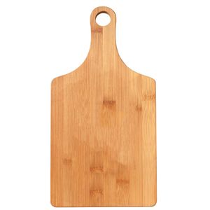 13-1/2 X 7 INCH GENUINE BAMBOO PADDLE HANDLE CUTTING BOARD