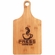 13-1/2 X 7 INCH GENUINE BAMBOO PADDLE HANDLE CUTTING BOARD