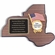 13-1/4 X 11 INCH NEW YORK STATE WALNUT VENEER PLAQUE WITH 2 INCH CUSTOM INSERT