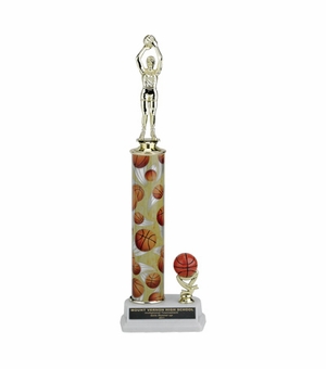 13, 14, 15 INCH SPORT COLUMN TROPHY WITH SPORT TRIM