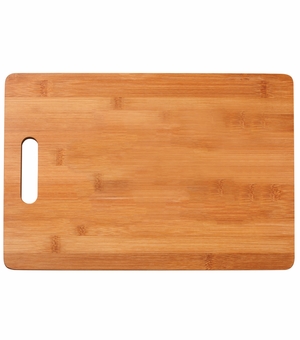 13-3/4 X 9-1/2 INCH GENUINE BAMBOO WITH INSET HANDLE CUTTING BOARD