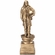 13 INCH ANTIQUE GOLD FEMALE FIREFIGHTER RESIN TROPHY