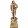 13 INCH ANTIQUE GOLD FEMALE FIREFIGHTER RESIN TROPHY