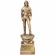 13 INCH ANTIQUE GOLD FEMALE POLICE OFFICER RESIN TROPHY