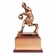 13 INCH BASKETBALL TROPHY ELECTROPLATED IN ANTIQUE BRONZE