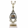 13 INCH CHEERLEADING TROPHY RISER WITH FIGURE ON MARBLE BASE