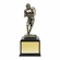 13 INCH ELECTROPLATED BRASS FOOTBALL FIGURE TROPHY