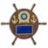 13 INCH GENUINE WALNUT COAST GUARD WHEEL SHIP PLAQUE