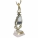 13 INCH MALE VOLLEYBALL TROPHY RISER WITH FIGURE ON MARBLE BASE