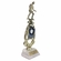 13 INCH MALE WRESTLER TROPHY RISER WITH FIGURE ON MARBLE BASE