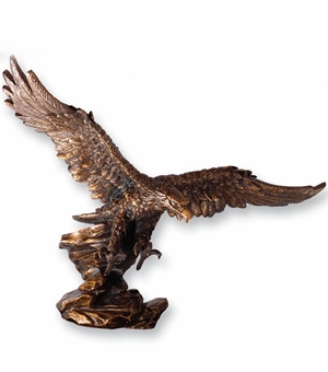 13 X 16 INCH BRASS EAGLE CAST
