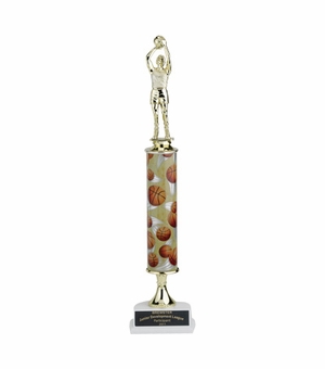14, 15, 16 INCH ONE COLUMN SPORTS TROPHY TAKES FIGURE
