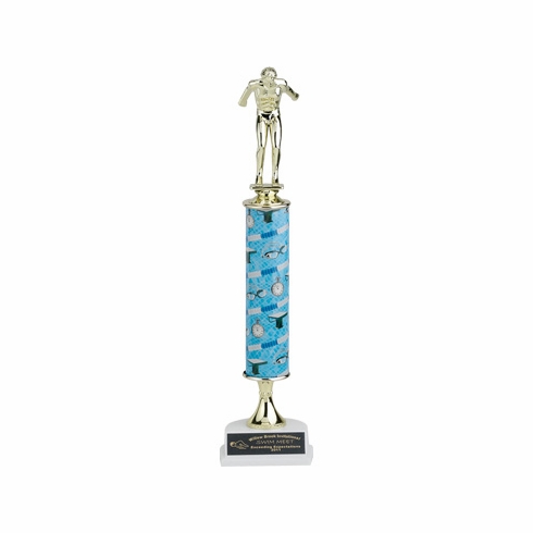 14, 15, 16 INCH ONE COLUMN SPORTS TROPHY TAKES FIGURE