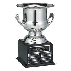 14 INCH CHAMPAGNE/WINE COOLER ON BLACK BASE