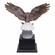 14 INCH HAND PAINTED "SOLDIER OF THE MONTH" U.S. ARMY EAGLE WITH ARMY SHIELD EMBLEM ON A BLACK WOOD BASE