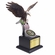 14 INCH HAND PAINTED "THANK YOU FOR YOUR SERVICE" U.S. ARMY EAGLE WITH ARMY SHIELD EMBLEM ON A BLACK WOOD BASE
