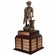 14 INCH MINUTEMAN BRONZE PERPETUAL TROPHY ROSEWOOD BASE WITH 32 NAME PLATES
