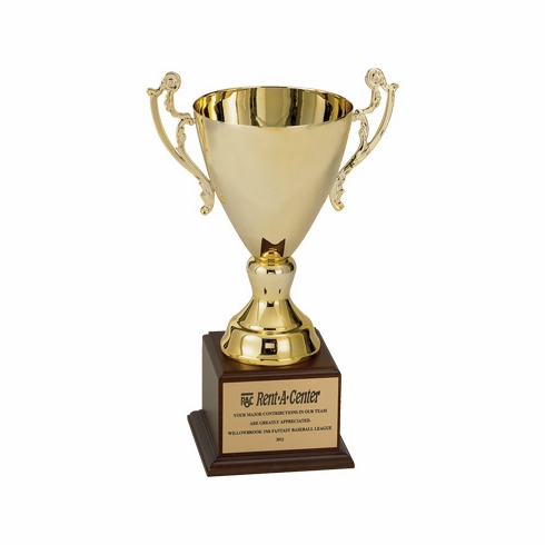 14 INCH RAMONA SERIES TROPHY WITH 10 INCH GOLD METAL CUP