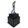 15-1/2 INCH ANTIQUE SILVER MALE GOLF PERPETUAL TROPHY WITH 16 NAME PLATES