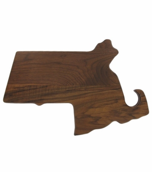 15-1/4 X 10-1/4 MASSACHUSETTS WALNUT PLAQUE