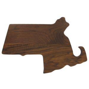 15-1/4 X 10-1/4 MASSACHUSETTS WALNUT PLAQUE