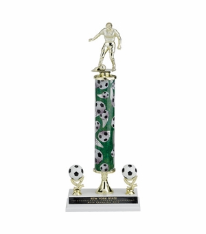 15, 16, 17 INCH SPORT COLUMN TROPHY WITH TWO SPORT TRIMS