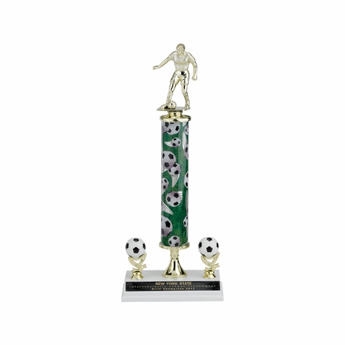 15, 16, 17 INCH SPORT COLUMN TROPHY WITH TWO SPORT TRIMS