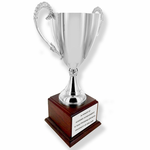 16-1/4 INCH ITALIAN SILVER PLATED TROPHY CUP