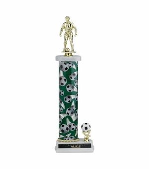 16, 17, 18 INCH ONE COLUMN SPORTS TROPHY WITH TRIM