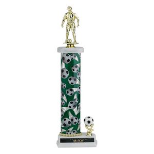 16, 17, 18 INCH ONE COLUMN SPORTS TROPHY WITH TRIM