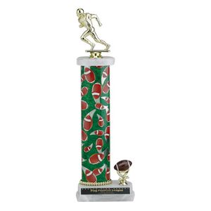 16, 17, 18 INCH ONE COLUMN SPORTS TROPHY WITH TRIM