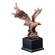 16 INCH BRONZE ELECTROPLATED AMERICAN EAGLE ON BLACK BASE