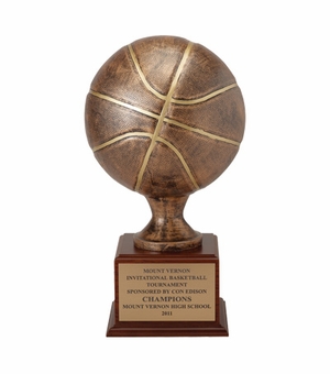 16 INCH RESIN BASKETBALLTROPHY