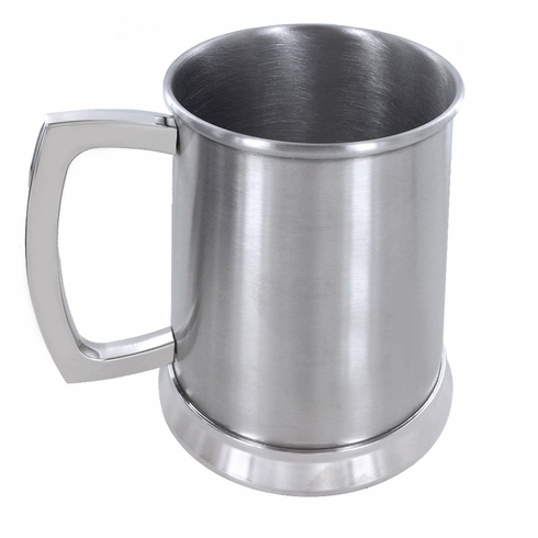 16 OUNCE BRUSHED FINISH DOUBLE WALL STAINLESS STEEL TANKARD