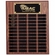 16 x 20 INCH WALNUT FINISH PERPETUAL PLAQUE WITH BLACK AND GOLD HEADER PLATE-48 NAME PLATES
