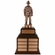18-1/2 INCH FIRE FIGHTER BRONZE PERPETUAL TROPHY ROSEWOOD BASE WITH 32 NAME PLATES