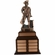 18-3/4 INCH MINUTEMAN BRONZE PERPETUAL TROPHY ROSEWOOD BASE WITH 8 NAME PLATES