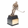 18 INCH ELECTROPLATED BRONZE HOCKEY FIGURE TROPHY