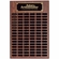 18 x 24 INCH WALNUT FINISH PERPETUAL PLAQUE WITH BLACK AND GOLD HEADER PLATE-102 NAME PLATES