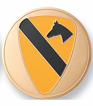 2 INCH 1ST CALVARY DIVISION MEDLLION INSERT
