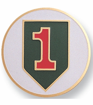 2 INCH 1ST INFANTRY DIVISION MEDALLION INSERT