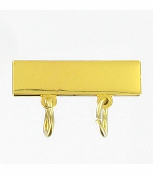 1X1/4 GOLD BAR WITH 2 LOOPS
