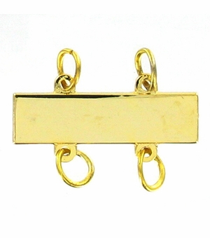 1 Inch in Height Customizable 4-Loop Gold Bar Attachment