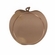 2-1/2 INCH APPLE SHAPED BRONZE MEDAL FRAME, HOLDS 2 INCH INSERT
