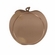 2-1/2 INCH APPLE SHAPED BRONZE MEDAL FRAME, HOLDS 2 INCH INSERT
