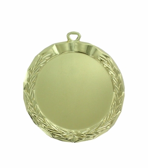 2-1/2 INCH DIE CAST BRIGHT GOLD MEDAL FRAME HOLDS 2 INCH INSERT
