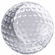2-1/2 INCH OPTICAL CRYSTAL GOLF BALL PAPERWEIGHT AWARD