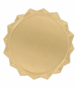 2-1/2 STARBURST FRAME HOLDS 2 INCH MEDALLION